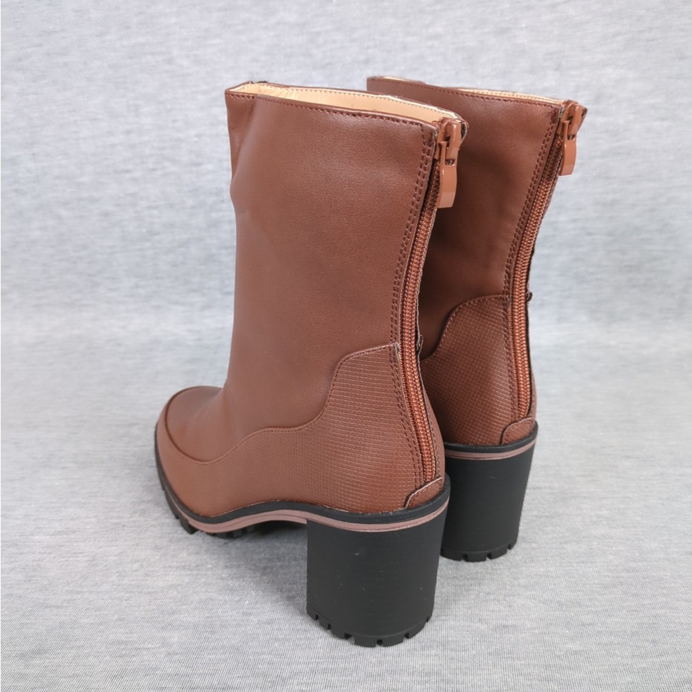 👯‍♀️Host Pick⚡️Chunky Heel Back Zip Ankle Boots - Picture 7 of 15